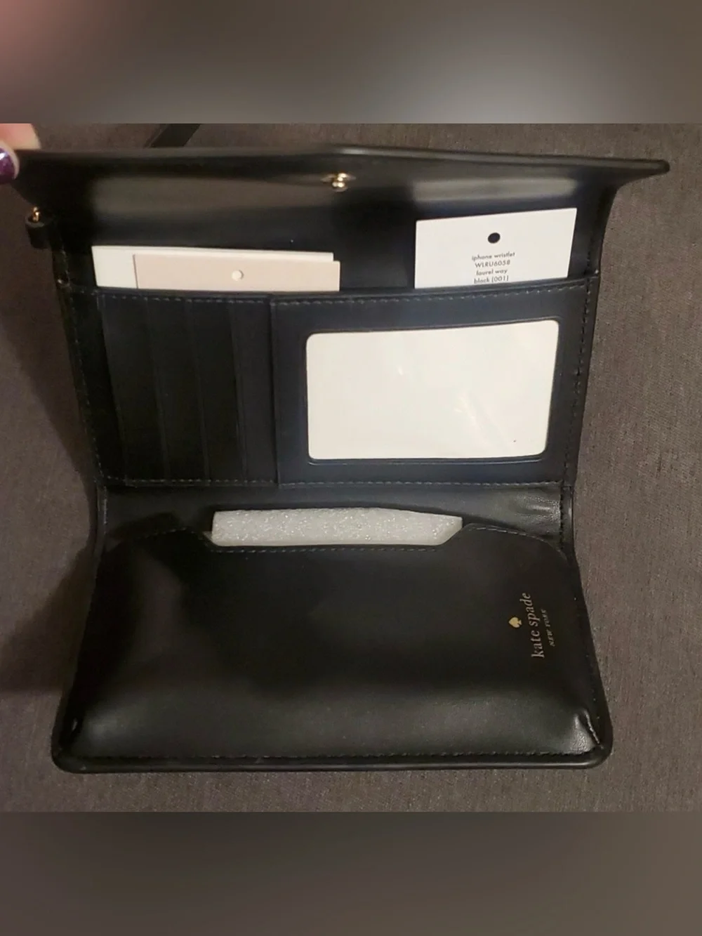 kate spade sleek black